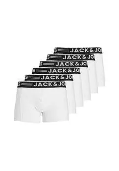 Ретро шорты / брюки 6 шт. в упаковке Jack & Jones, белый