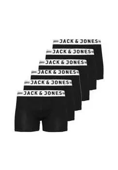 Ретро шорты / брюки 6 шт. в упаковке Jack & Jones, черный