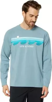 Ретро-волновая полоска Crusher-Flex Crew Life is Good, цвет Smoky Blue