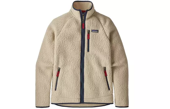 Ретро ворсовая флисовая куртка мужская Patagonia, цвет Dark Natural