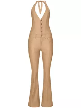 Retrofete комбинезон Cynthia с вырезом халтер, нейтральный цвет