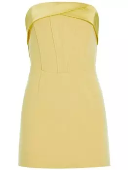 Retrofete лидия мини-платье без бретелек, желтый