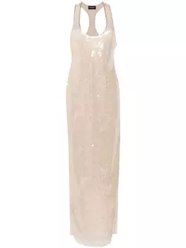 Retrofete платье макси Bella, нейтральный цвет