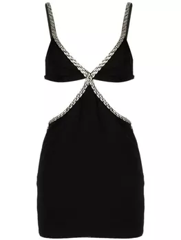 Retrofete платье мини Sharlene с вырезом, черный