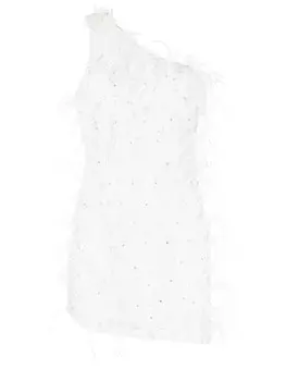 Retrofete платье Sina асимметричного кроя, белый