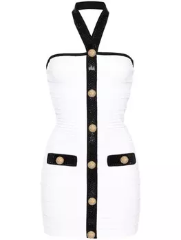 Retrofete трикотажное платье мини Harper, белый