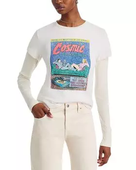 Ретроград Классик Футболка RE/DONE, белый