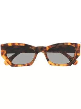 Retrosuperfuture солнцезащитные очки Amata в оправе черепаховой расцветки, коричневый