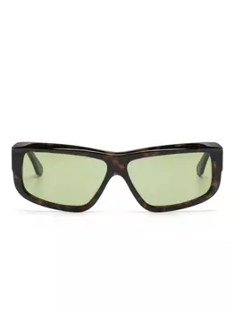 Retrosuperfuture солнцезащитные очки Annapuma Circuit в прямоугольной оправе, коричневый