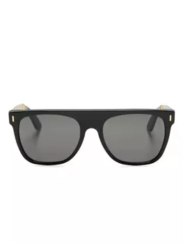 Retrosuperfuture солнцезащитные очки Flat Top в массивной оправе, черный