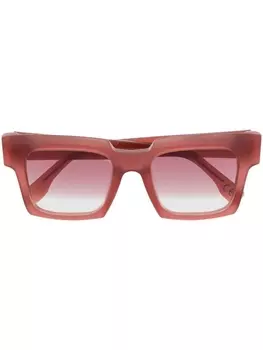 Retrosuperfuture солнцезащитные очки Palazzo в квадратной оправе, красный