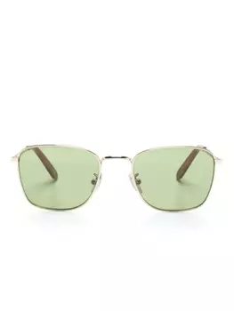 Retrosuperfuture солнцезащитные очки Strand в квадратной оправе, золотой