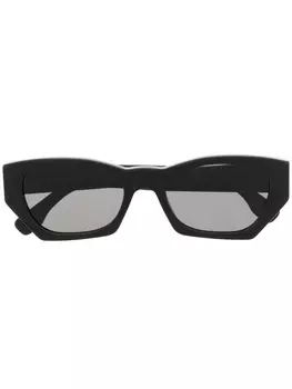 Retrosuperfuture солнцезащитные очки в овальной оправе, черный