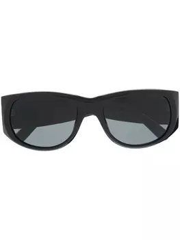 Retrosuperfuture солнцезащитные очки в овальной оправе, черный