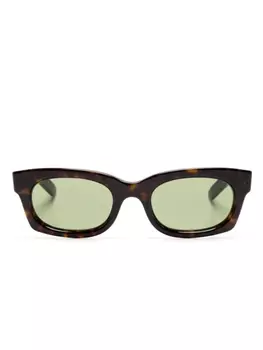 Retrosuperfuture солнцезащитные очки в прямоугольной оправе, коричневый