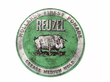 Reuzel Green Grease Medium Hold Помада для волос средней фиксации, 113 г