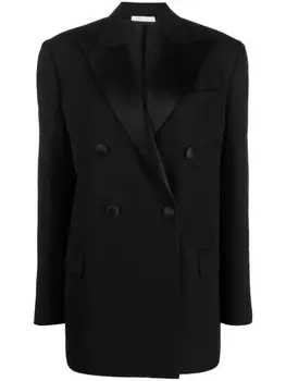 Rev двубортный блейзер с заостренными лацканами, черный