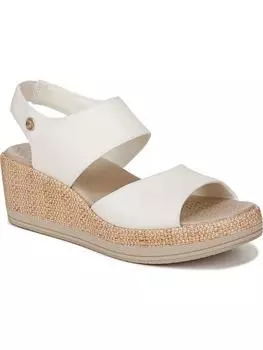 Reveal женские сандалии на танкетке с мягкой стелькой Bzees, цвет bright white