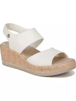 Reveal женские сандалии на танкетке с мягкой стелькой Bzees, цвет white stretchden