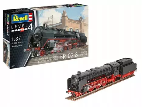 Revell 02171 Локомотив Бр 02 Тендер 2'2'T30 1:87 Inna marka