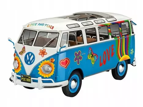 Revell 1:24 Vw T1 Samba Bus Flower Power 07050