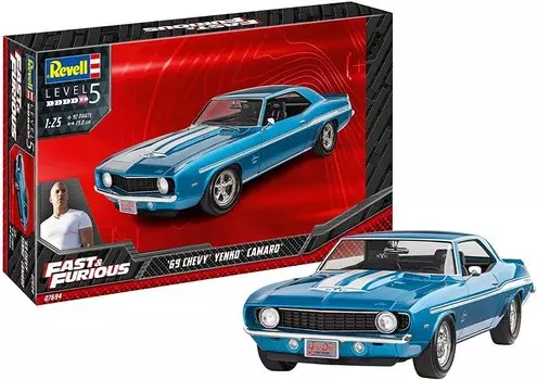 Revell, Chevy Camaro 1969 Yiko Fast and Furious, Модельный комплект, 12+