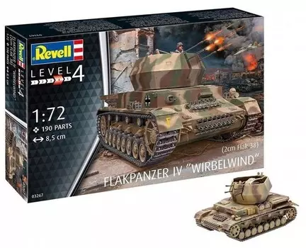 Revell, Flakpanzer IV Wirbelwind 2см, Пластиковая модель