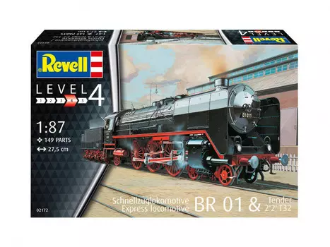 Revell, Локомотив 1/87 Schnellzuglok Br 01, Модельный комплект, 14+