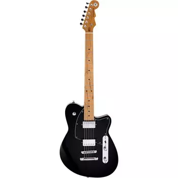 Reverend Charger HB Электрогитара с накладкой из жареного клена Midnight Black