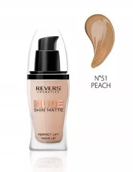 REVERS NUDE SKIN Тональный крем для лица 51 PEACH 30 мл