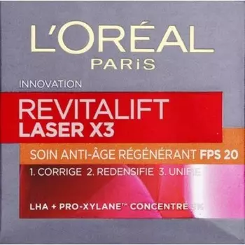 Revitalift Laser X3 Антивозрастной регенерирующий уход с SPF 20 50 мл, L'Oreal