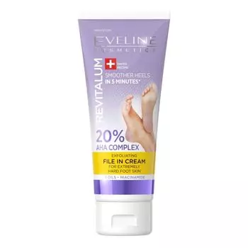 Revitalum пилка-пилинг крем для ног Eveline, 75 мл
