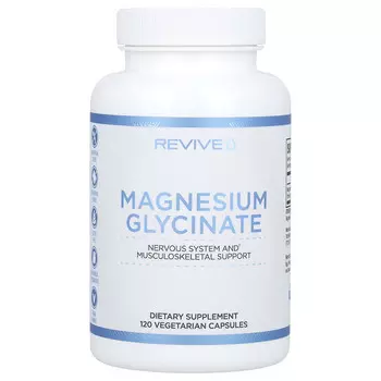 Revive, Глицинат магния, 200 мг, 120 вегетарианских капсул (100 мг на вегетарианскую капсулу)