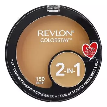 Revlon, ColorStay, компактная тональная основа и консилер 2в1 150 флаконов, 11 г