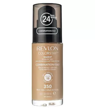 Revlon, ColorStay, тональный крем для комбинированной и жирной кожи 350 Rich Tan, 30 мл