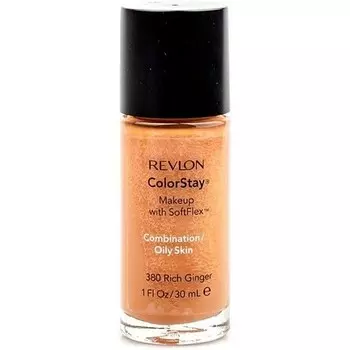 Revlon ColorStay Тональный крем под макияж 30 мл 380 Насыщенный имбирь для комбинированной/жирной кожи, 24 часа