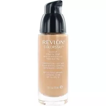 Revlon Colorstay Тональный крем с помпой — 360 Золотая карамель для жирной кожи, 30 мл