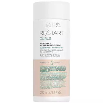 Revlon, Restart Curls Refresh, Освежающий тоник для укладки вьющихся волос, подчеркивает локоны, 200мл