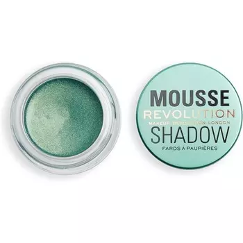 Revolution Beauty London Муссовые тени, кремовая краска для щек и глаз, взбитая легкая формула, крем-пудра, 4 г, изумрудно-зеленый