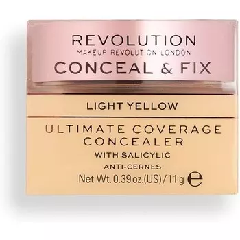 Revolution Conceal And Fix Ultimate Coverage Concealer Светло-желтый, Revolution Beauty