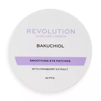 Revolution Skincare Перламутровый фиолетовый Бакучиол Разглаживающие патчи под глазами, 60 шт., Makeup Revolution