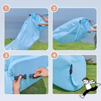 Revos надувной диван для музыкального фестиваля на открытом воздухе для кемпинга Lazy Air одиночная портативная кровать для кемпинга на воздушной подушке BB1 Shun