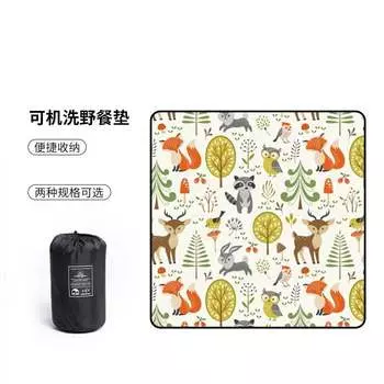 Revos утолщенный коврик для пикника, влагостойкий коврик для отдыха на природе, коврик для кемпинга, трава, портативная тканевая подушка для пикника, подушка LL8, яркий лес, большой