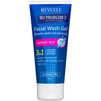 Revuele No Problem :) очищающий гель для лица 3в1 без спирта, 200 мл