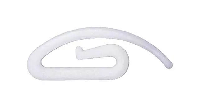 Rewagi 500 шт. крючки для штор - простые, крючки для штор, крючки для штор - 32 мм белые, белый