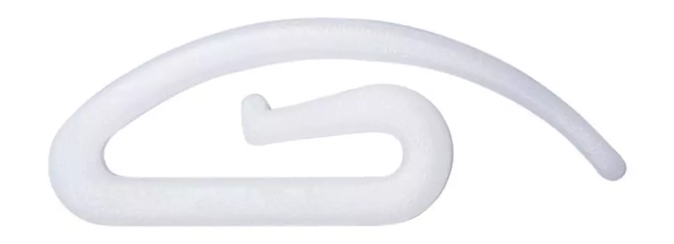 Rewagi 500 шт. простые крючки для штор, длина крючков для складок - 28 мм, белые, белый