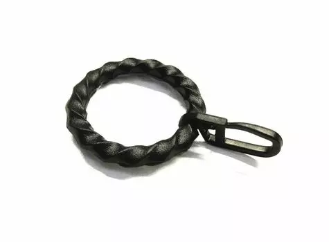 Rewagi упаковка из 100 колец для штор, кольца для штор со складками 28 x 38 мм - черные, черный