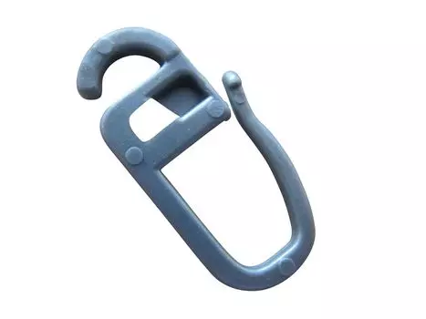 Rewagi упаковка из 100 крючков-клипс для плоских колец – матовый хром, серебро