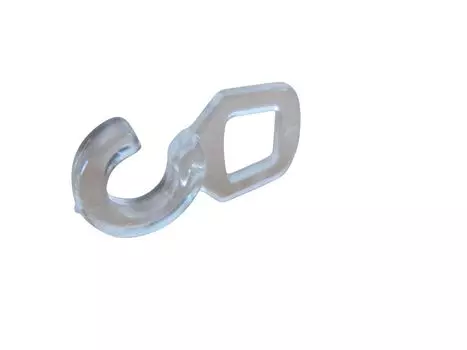 Rewagi упаковка из 200 зажимов - крючки для глаз - крючки для штор, крючки для складок, крючки для клипс - 6 мм, прозрачный