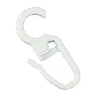 Rewagi в упаковке 5000 крючков-клипс, крючки для штор с петелькой 10 мм - белые, белый